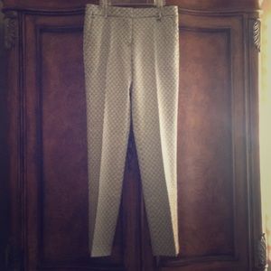 Tory Burch straight leg grey and navy slacks/pants